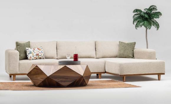 Corner set corner sofa L shape fabric sofa upholstered sofa couch sofa beige1