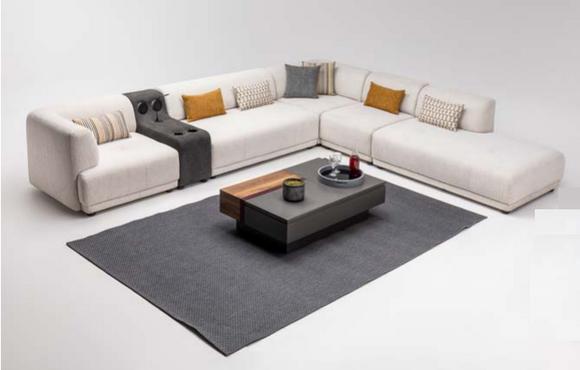 Modular sofa corner sofa L shape fabric sofa upholstered sofa couch sofa beige