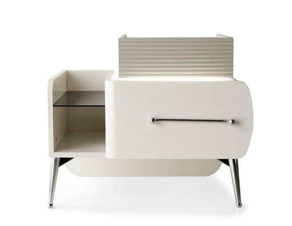 Complete bedside tables bedside console side tables wood white set 2pcs