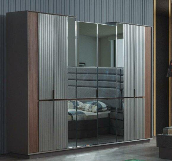 Modern glass wardrobe luxury wardrobes bedroom wood furniture new