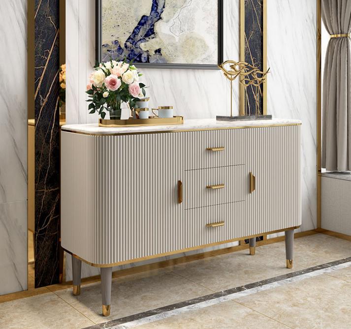 Design furniture luxury chests of drawers sideboard living room modern grey wood new