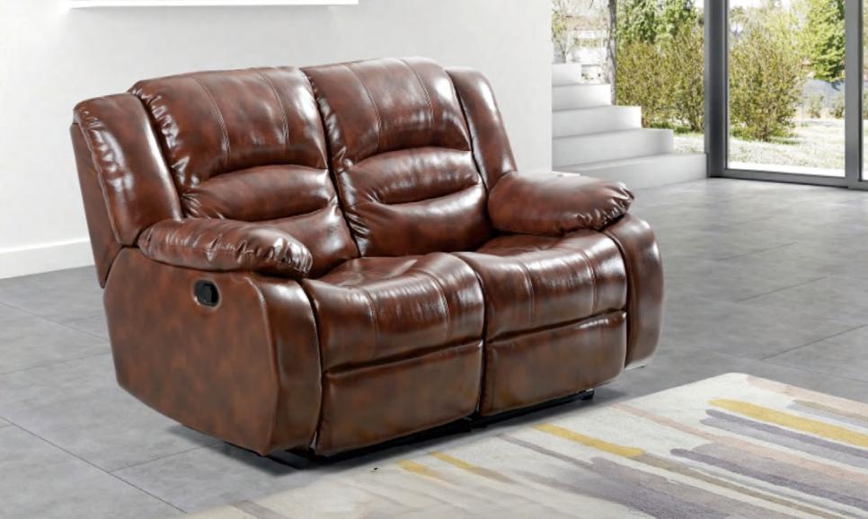 Living room sofa 2 seater modern couch upholstered seater sofa brown wood