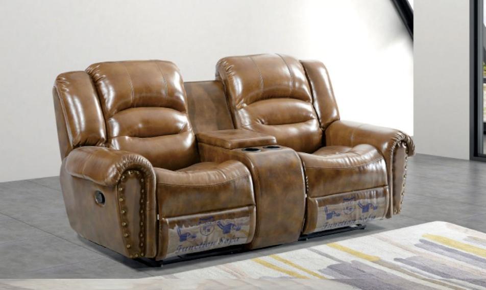 Sofa 2 Seater Design Sofa Upholstery Couch Modern Luxury Brown New