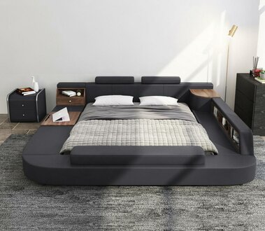 Beds Modern Hotel Multifunction Double Luxury Design Bed Upholstery