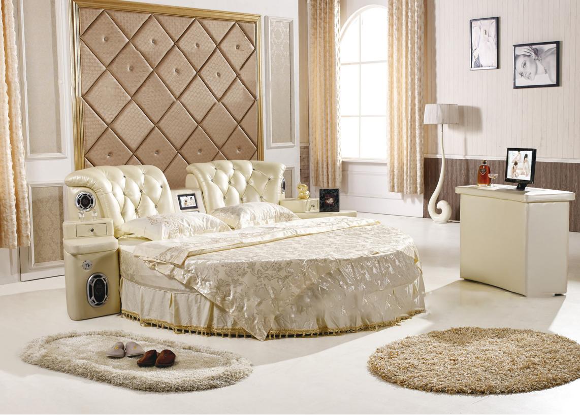 Round bed furniture discount