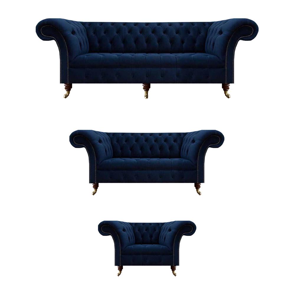Living room complete furniture 3pcs sofas couch luxury armchairs textile furnishings