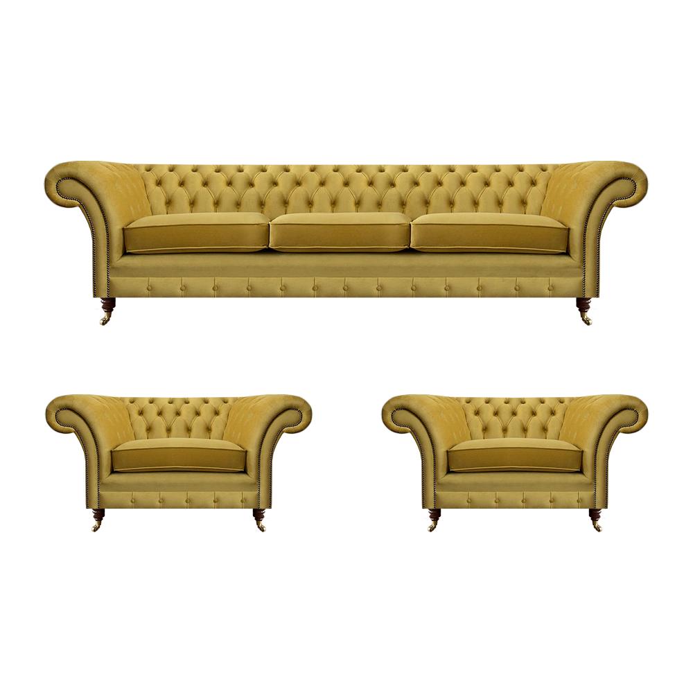 Living room sofa set upholstered furniture set 3pcs furnishing sofas couches