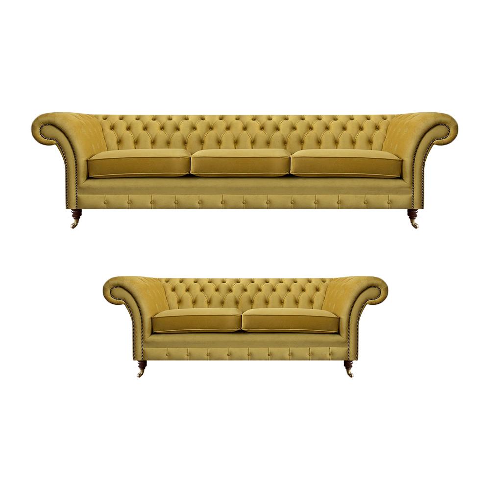 Yellow sofa set sofas couches upholstered furniture living room complete furnishings