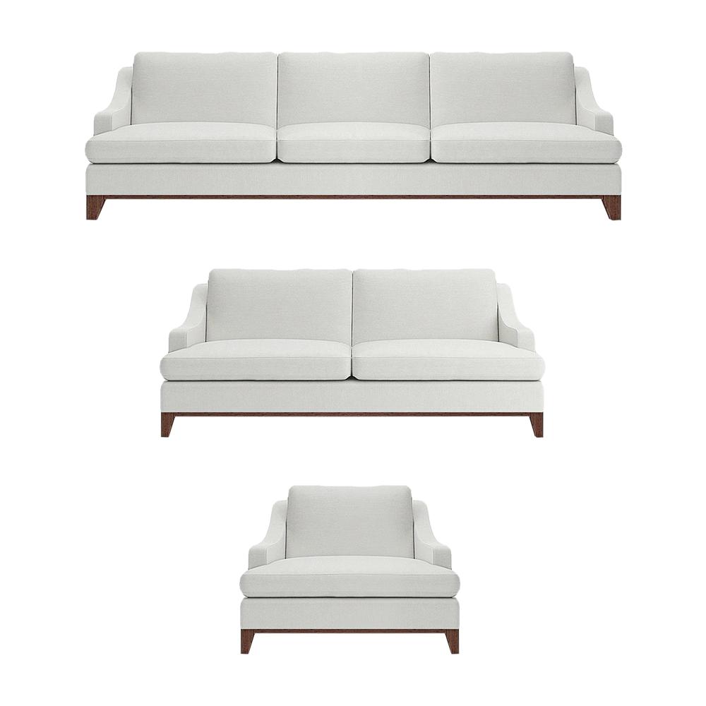 Luxury white sofas set living room armchair furnishings complete furnishings