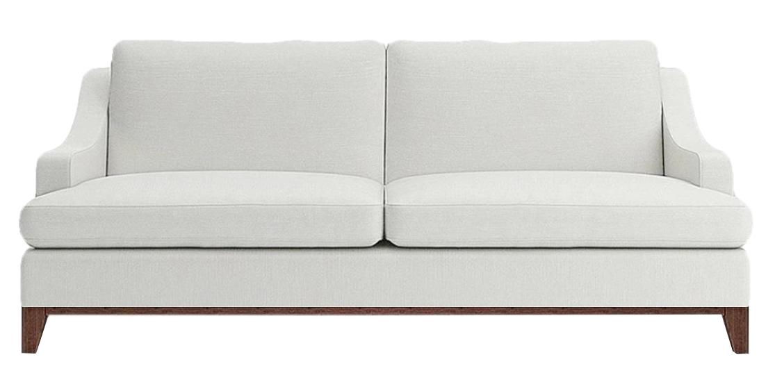 Modern White Sofa Two Seater Couch Living Room Sofas Furnishings New