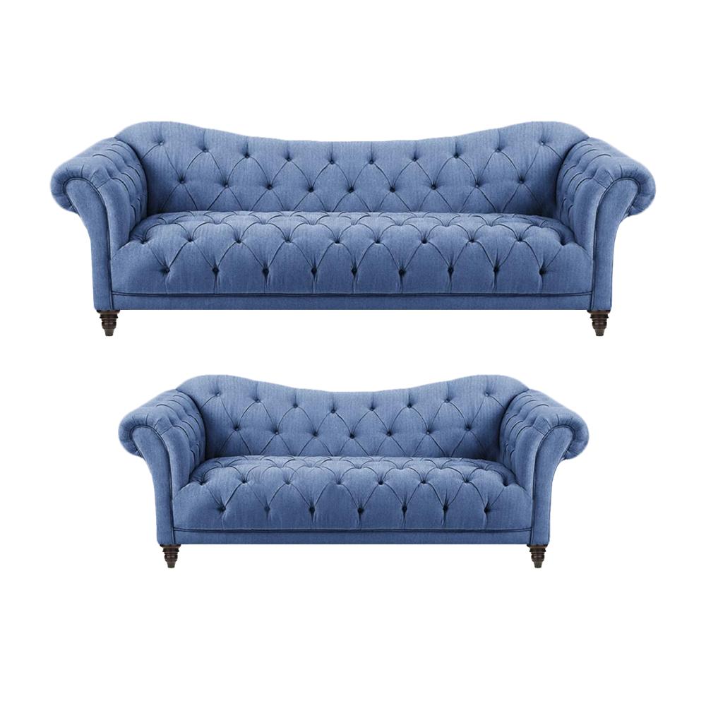 Sofa Set 2pcs Modern Luxury Sofas Set Chesterfield Living Room New