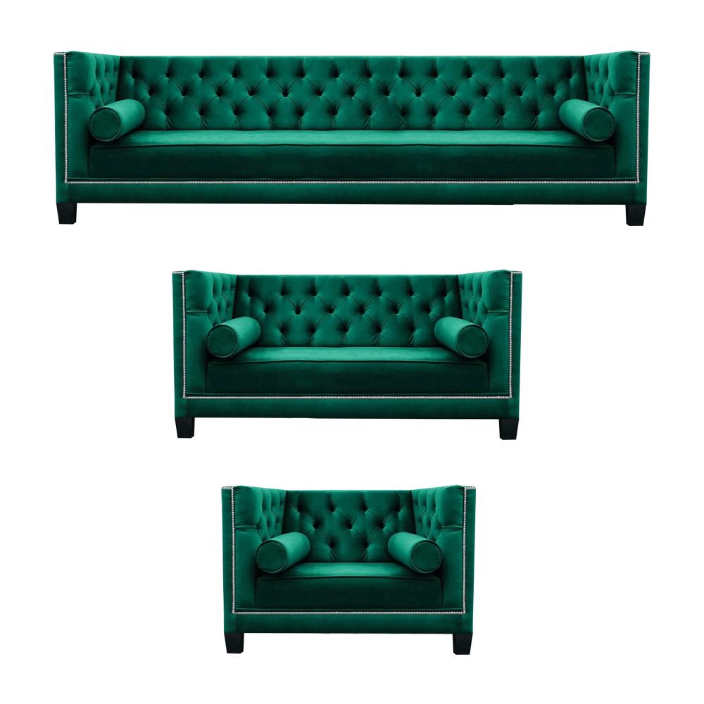 Sofa set Chesterfield New Complete furnishing Couch set Upholstered furniture