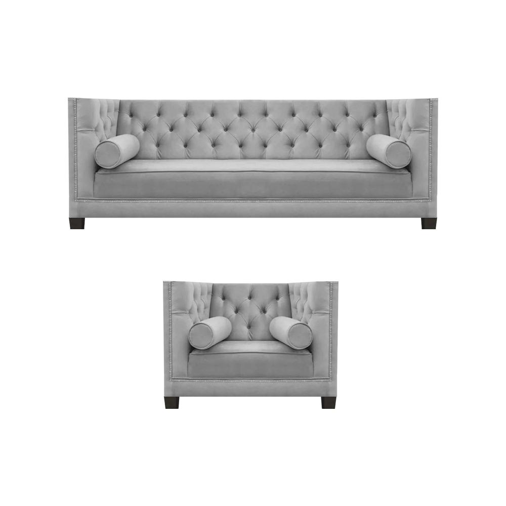 Luxury textile design couch upholstery seat set sofa three-seater set armchair