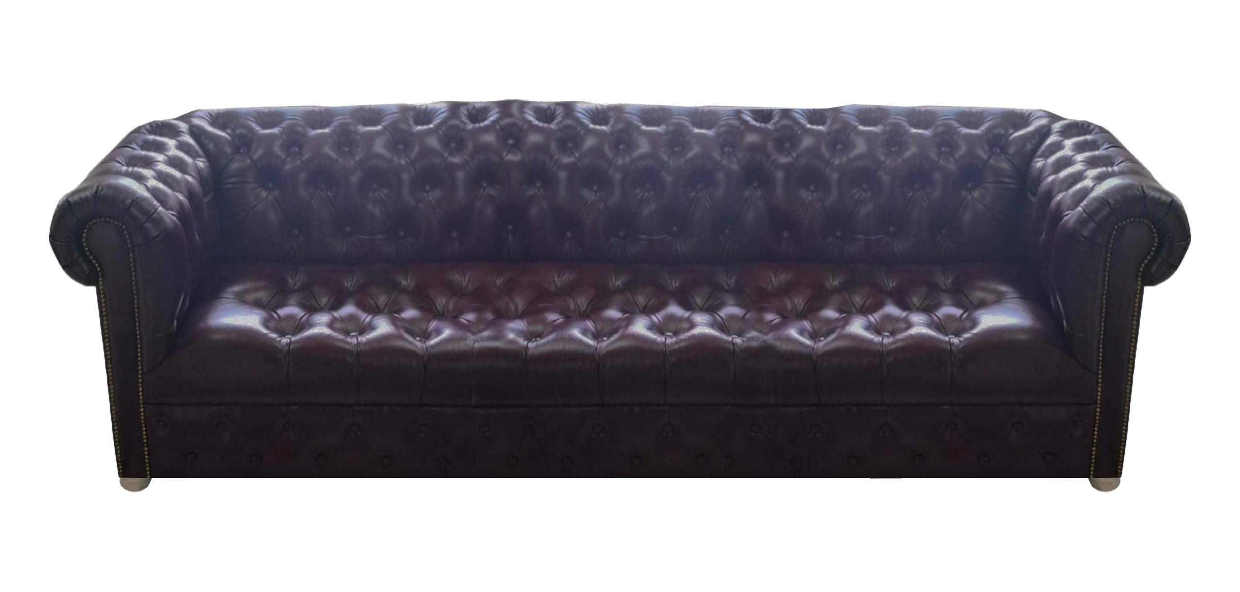 Living room four seater sofa couch leather luxury brown furnishings upholstered furniture