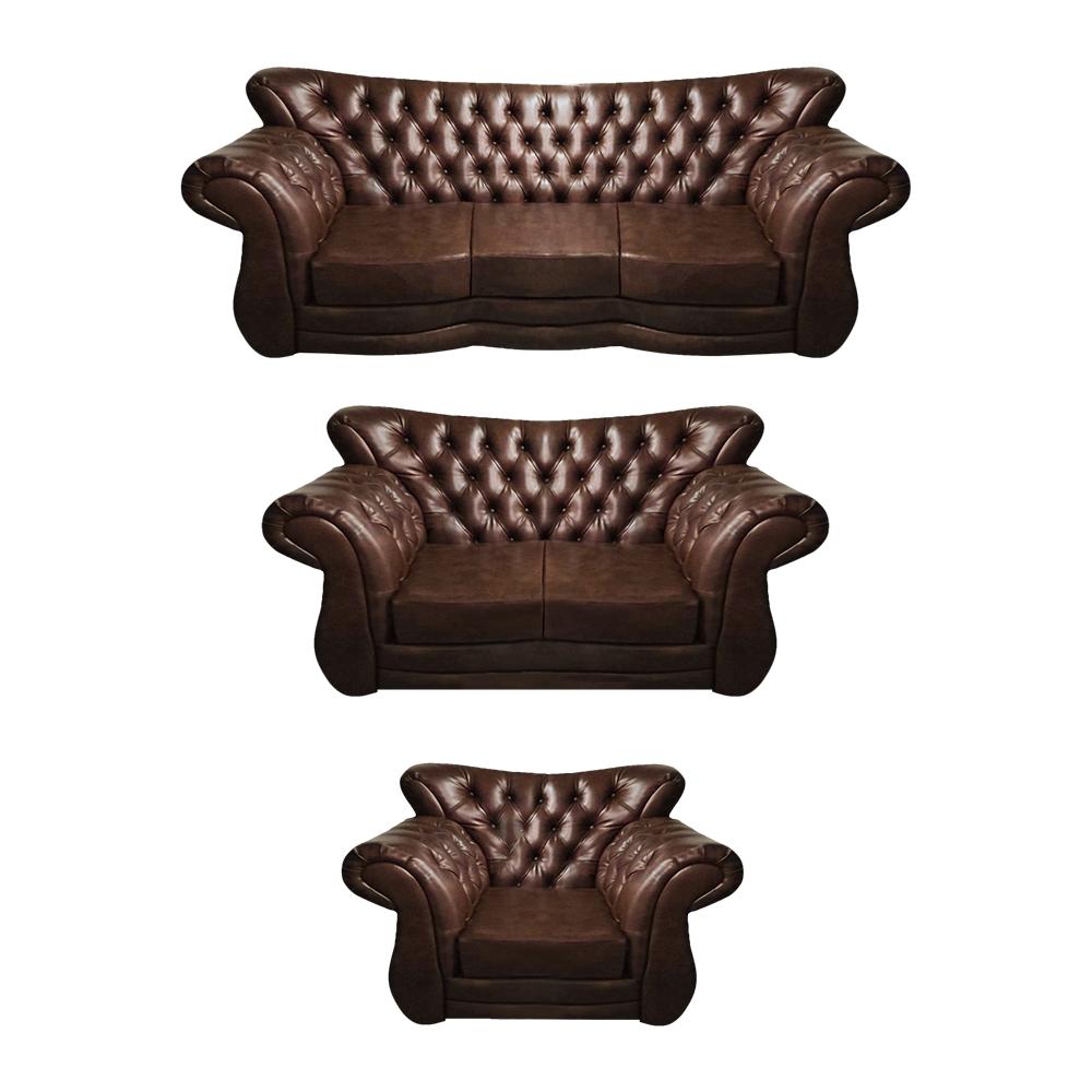 Furnishing luxury upholstered furniture sofas set leather armchair living room couch