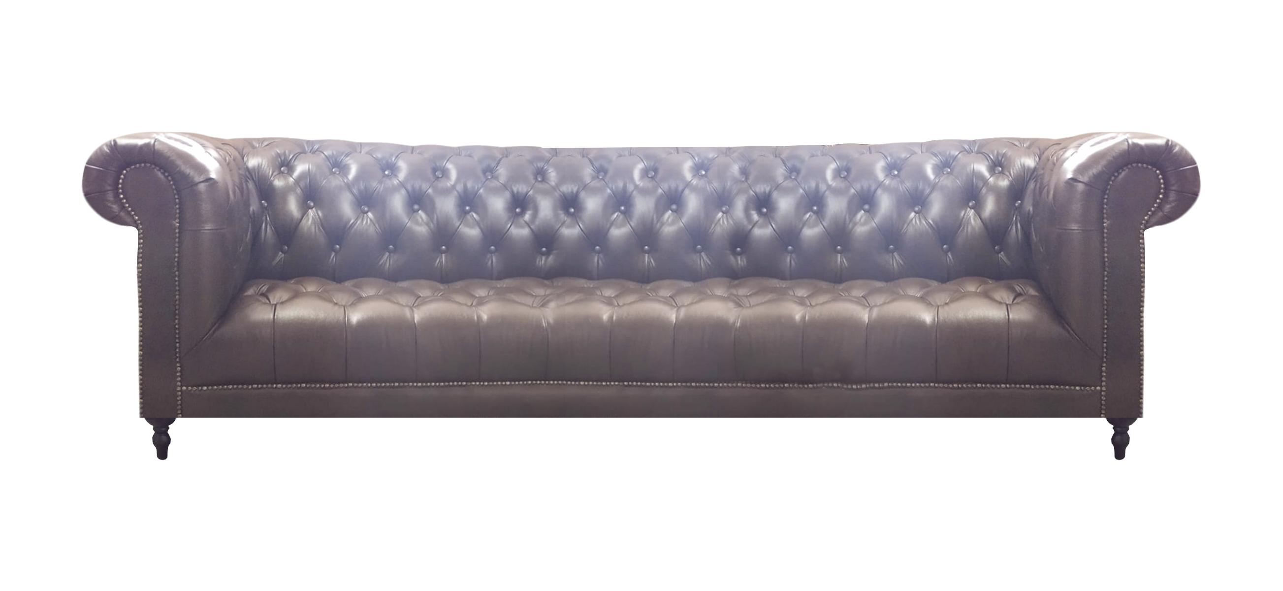 Upholstered Furniture Chesterfield Four Seater Sofa Couch New Luxury Leather Sofas