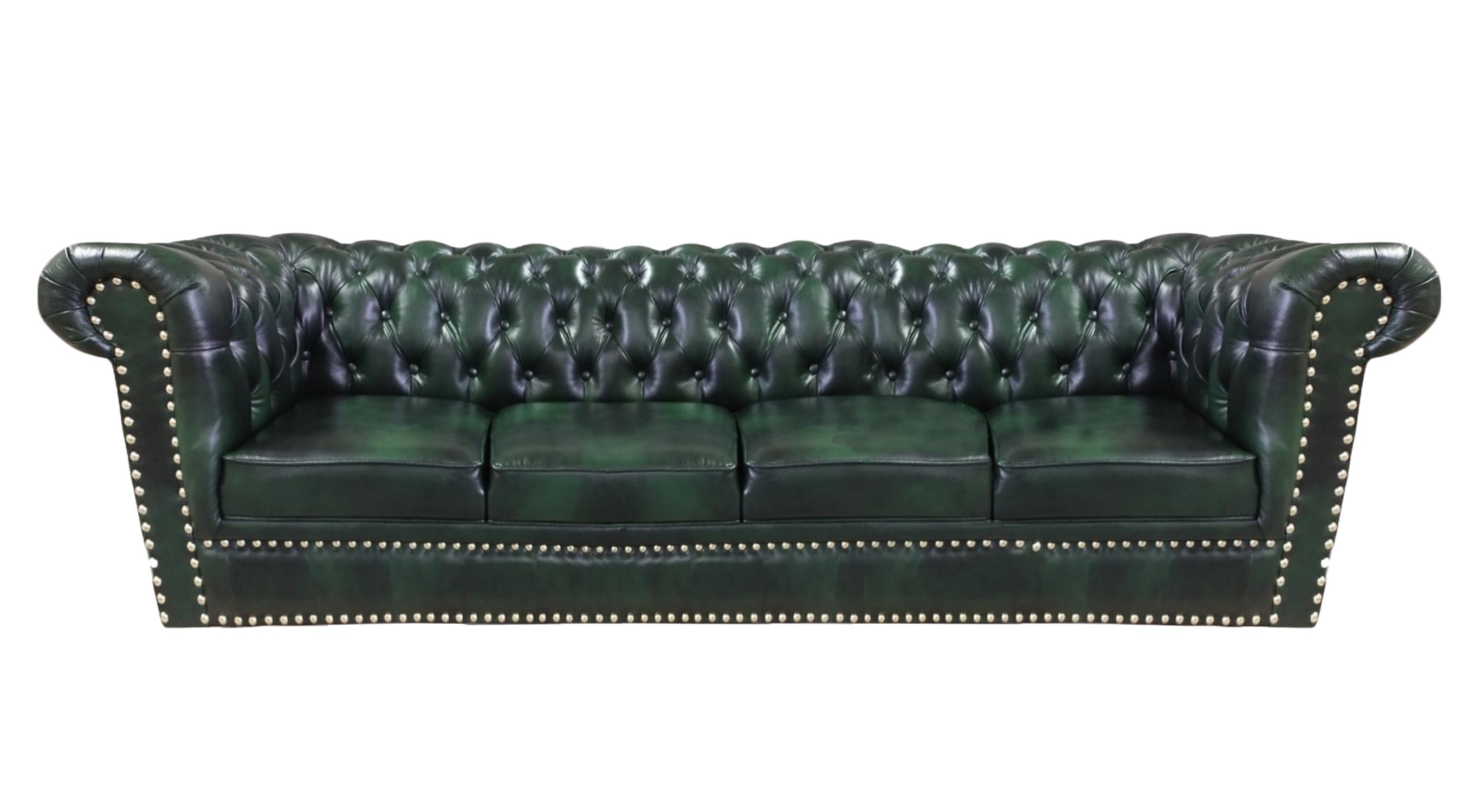 Luxury four seater sofa couch leather chesterfield living room upholstered furniture