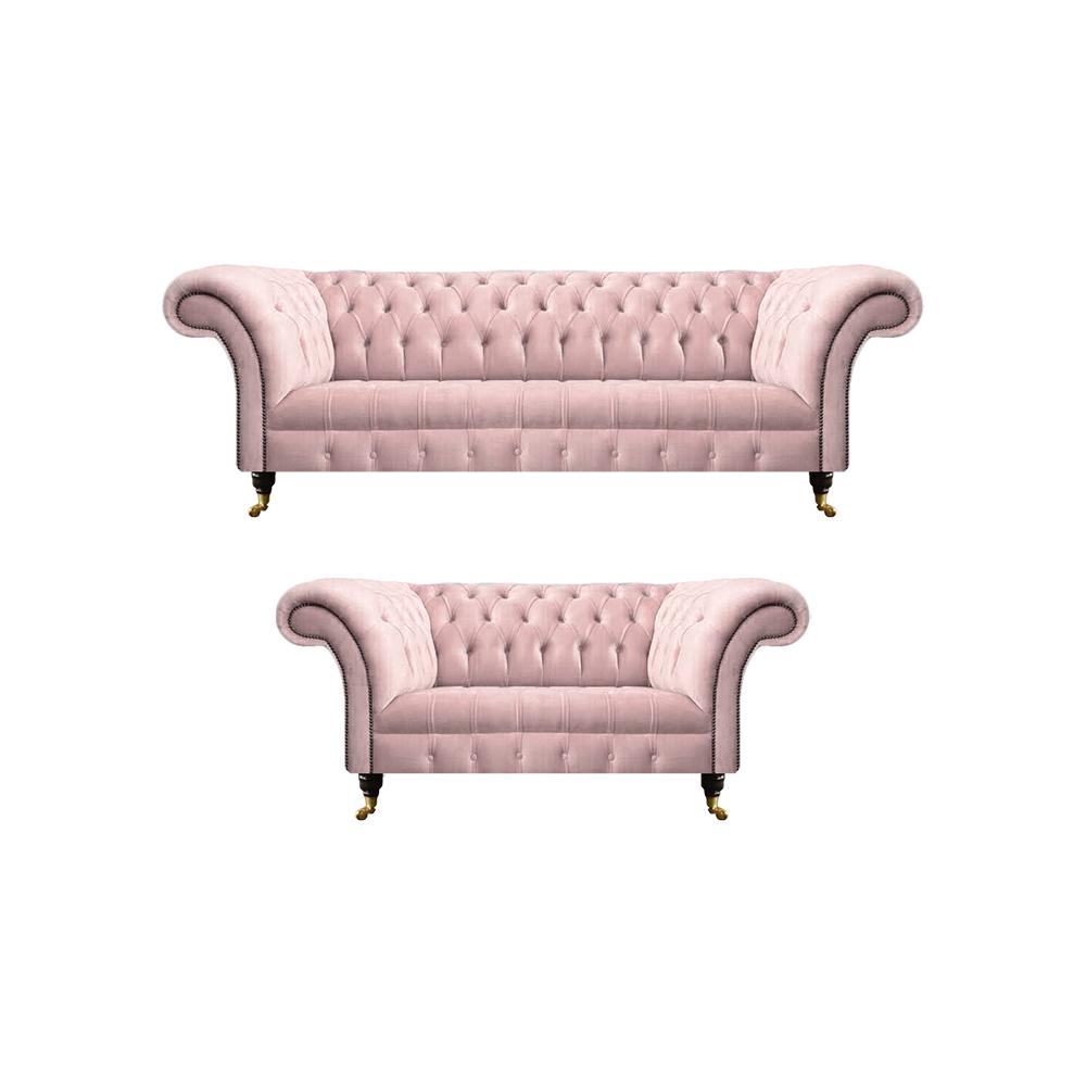 Luxury sofas three seater with two seater couch Chesterfield living room upholstered furniture