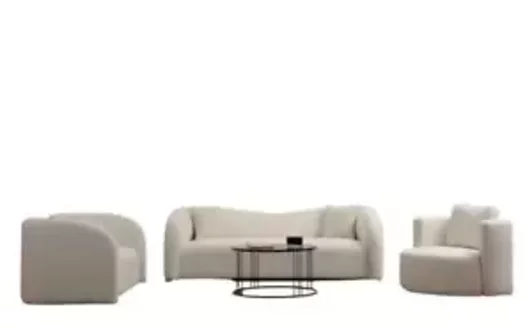 Designer sofa set living room upholstered sofas 3-seater 2-seater armchair