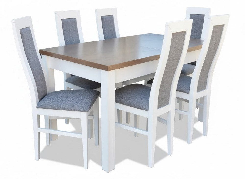 Solid wood dining set with table, chairs and bench in stock SOFORT