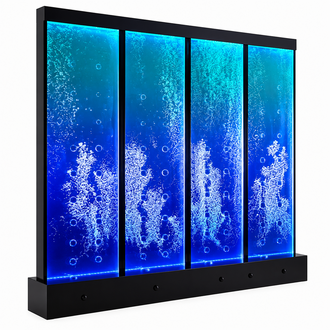 Modern partition wall water walls LED water wall illuminated wall columns 120x240cm