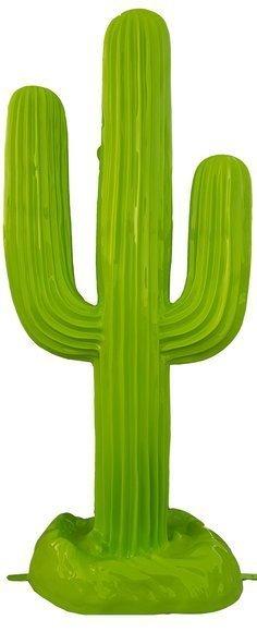 Full green painted decorative cactus sculpture 185cm height
