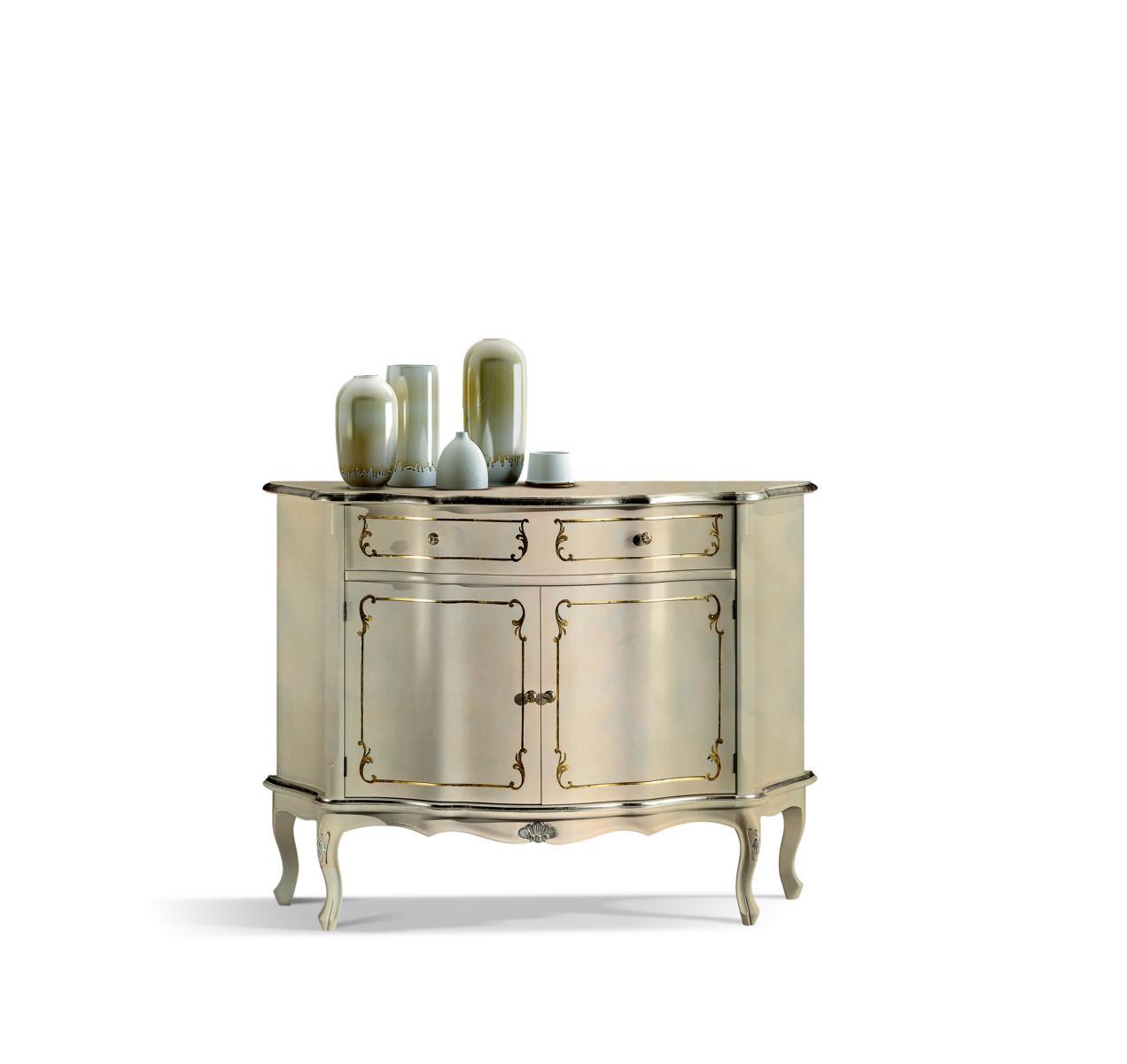 Luxury Italian Wood Furniture Dresser White Buffet Cabinet Living Room Dressers