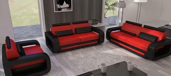 Sofa set sofa couch upholstery leather couches sofas 3+2+1 set new
