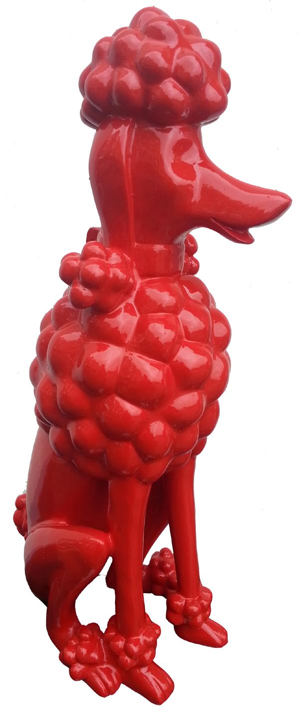 Designer Abstract Figure Modern Figurines Decoration Poodle Deco Garden Sculptures