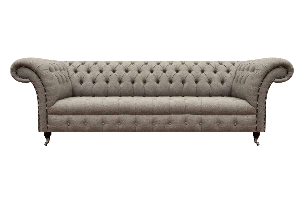 Chesterfield four seater sofa couch living room upholstered sofa textile furniture