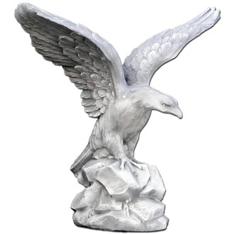 GARDEN FIGURE EAGLE STONE FIGURE FIGURE GARDEN SCULPTURE 108x110 cm Pickup price 399€