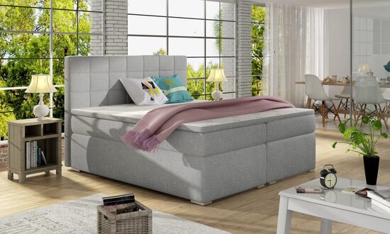 Design Double Hotel Modern Bed Bedroom Beds New Bed Frame Fabric Textile On Stock