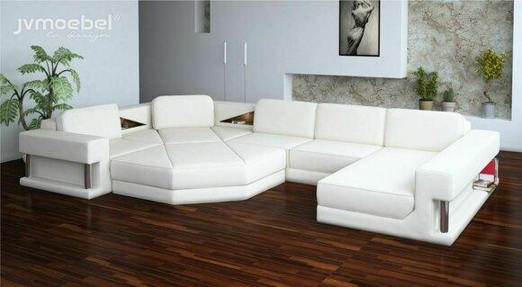 Living landscape design corner sofa leather corner U shape sofa couch upholstered set new