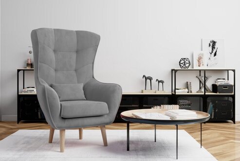 Living Room Single Seater Sofa Couch Hotel Luxury Modern Design Armchair On Stock