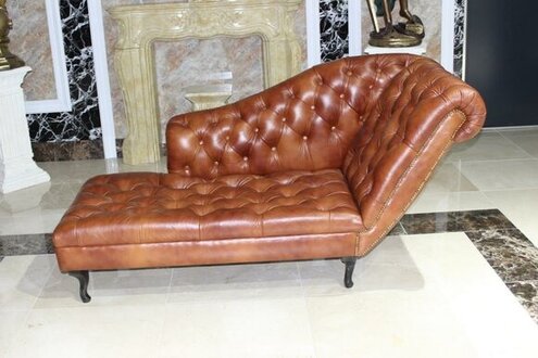 Chesterfield Lounger Chaise Lounge Couch Sofa Leather Sofa New Lounge On Stock