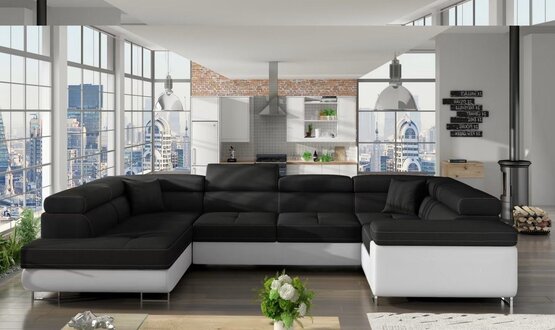 Design Corner Sofa L-Shaped Sofa Couch Upholstery Sofa Bed Textile Bed Function Sleep On Stock