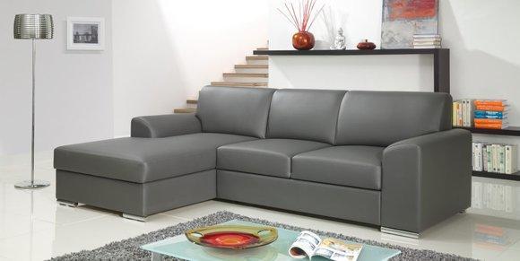 Corner sofa textile upholstery fabric sofa with bed function OSLO FH