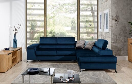 Sofas L Shape Sofa Couch Upholstery Living Area Design Corner Sofa Textile New On Stock