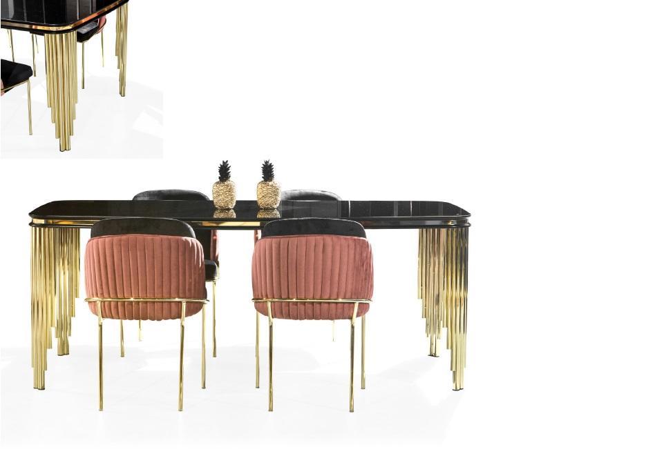 Luxury Dining Room Set Table Set Classic Chair Set 4x Chairs Sets 5tlg