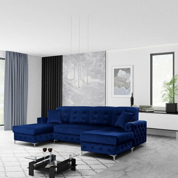 Design Upholstery Textile Sofas Wood Sofa New Luxury Furniture Corner Sofa U Shape Couch