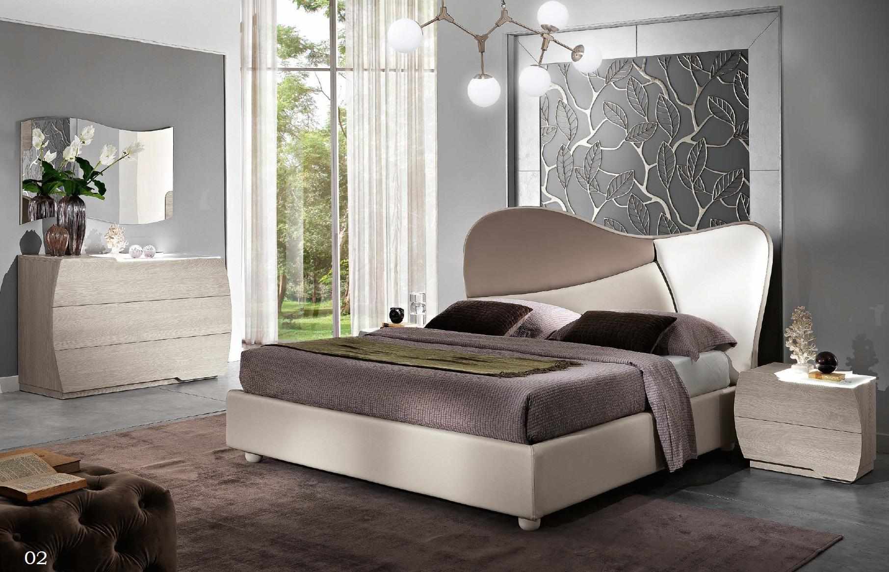 Double Bed Bed Furniture Bedsteads Wood Modern Italian Furniture New