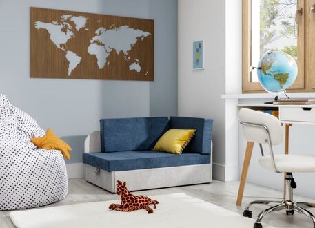 Children\'s sofa upholstered sofa bed corner sofa upholstered furniture children\'s bed textile On Stock