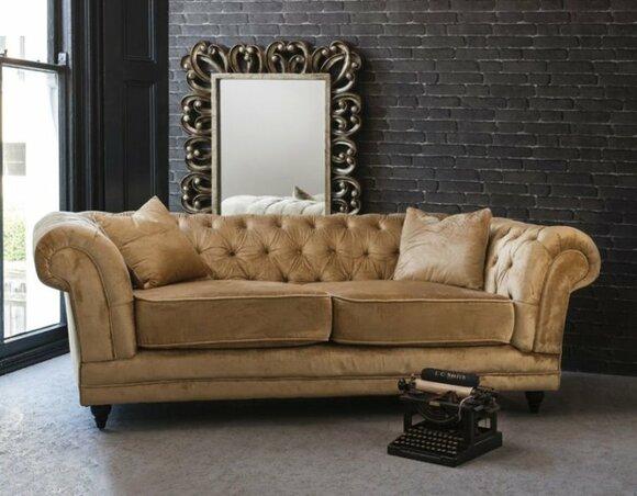 Chesterfield 3 Seater Sofa Upholstered Design Sofas Set Stylish and Modern