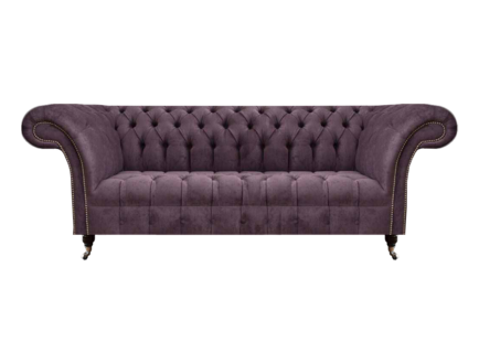 Elegant Chesterfield three-seat modern 3-seater living room sofas