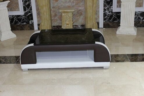 Modern leather coffee table table modern glass table design tables glass On Stock