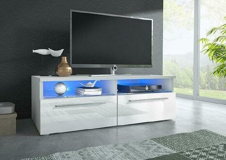 Lowboard White TV Cabinet Sideboard Chest of Drawers TV Table Sideboard New On Stock
