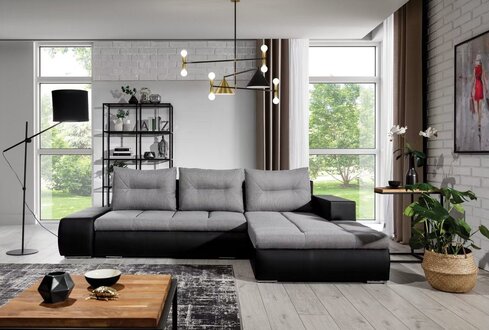 Corner Corner Sofa L-Shaped Living Area Sofa Couch Upholstery Set Fabric Sofas Textile On Stock