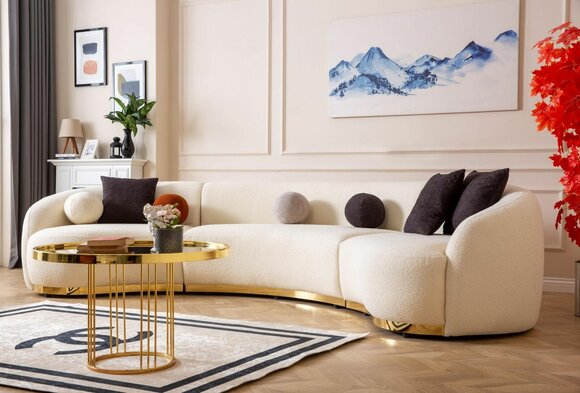 White round sofa deals