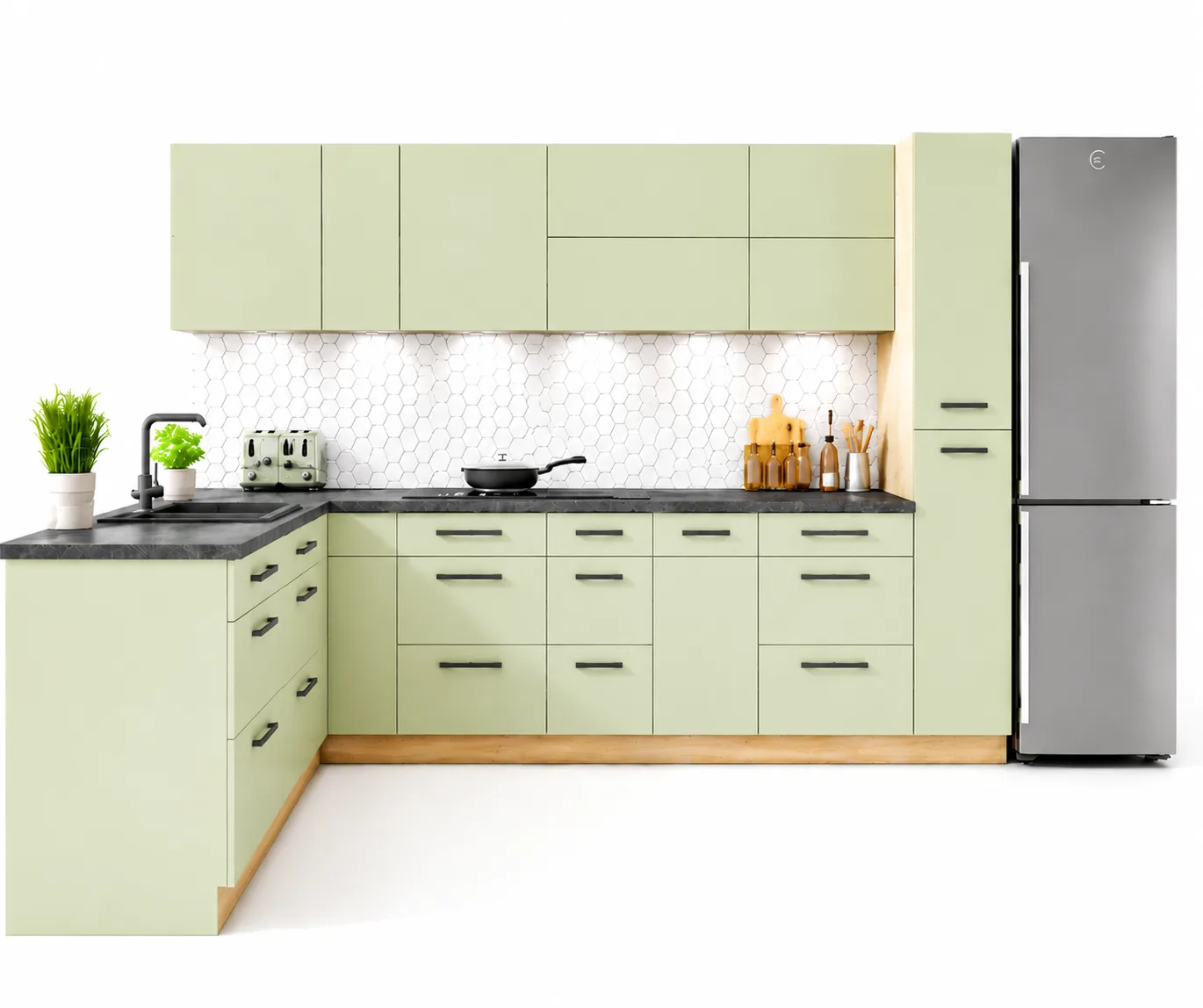 Angle kitchens