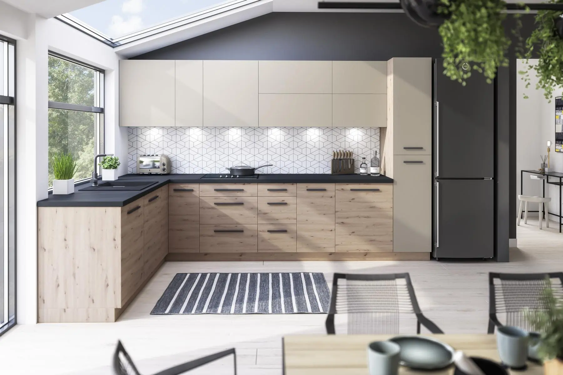 Angle kitchens